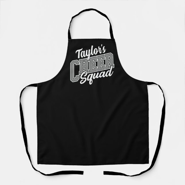Custom NAME Cheerleader School Varsity Cheer Squad Apron (Front)