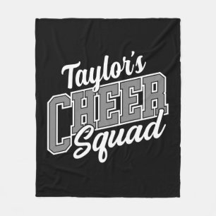 Custom NAME Cheerleader School Varsity Cheer Squad Fleece Blanket