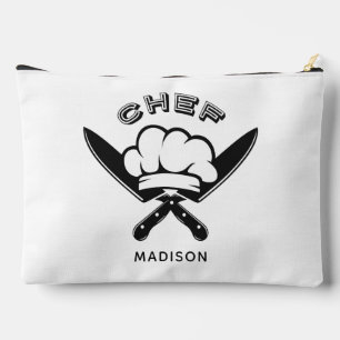Custom name Chef Logo Accessory Pouch