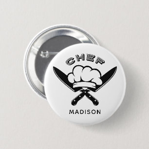 Custom name Chef Logo buttons