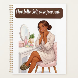 Custom name chic Self care journal Planner