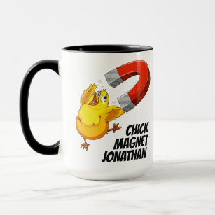 Custom name Chick Magnet mugs