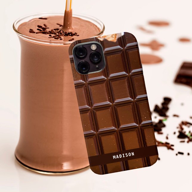 Custom Name Chocolate Candy Bar Chocolate Lover Case-Mate iPhone Case (Creator Uploaded)