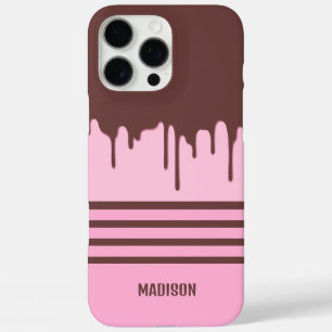 Custom Name Chocolate Drip iPhone 16 Pro Max Case