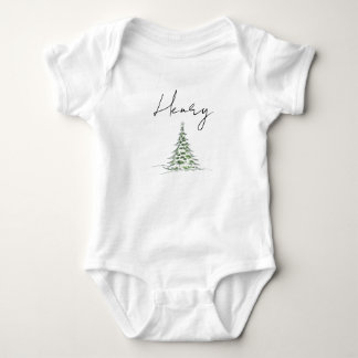 Custom Name Christmas Baby Romper First Xmas Henry Bodysuit