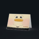 Custom Name Christmas for Kids Happy Snowman Face Holiday Card<br><div class="desc">Send a sweet and personalised Christmas greeting to the wee little ones with this fun close up of a happy snowman face with bright and shining eyes. Partial graphic courtesy of Trina Clark.</div>