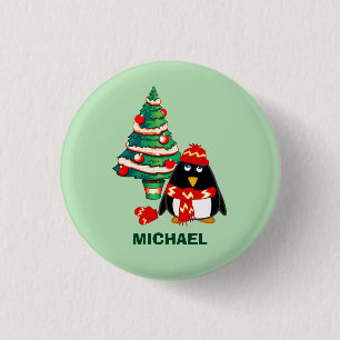 Custom Name. Christmas Gift Buttons