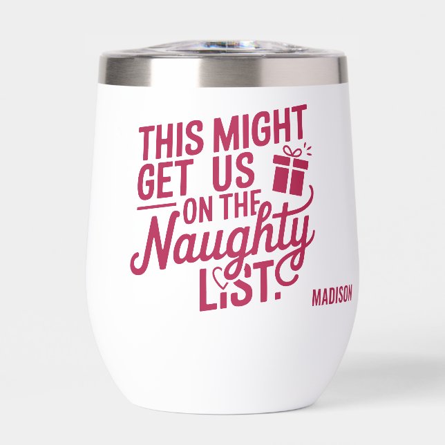 Custom Name Christmas Naughty List (Front)
