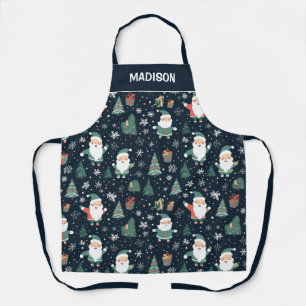 Custom Name Christmas Santa Apron