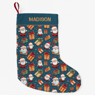 Custom Name Christmas Santa Small Christmas Stocking