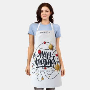 Custom Name Christmas Wishes Apron