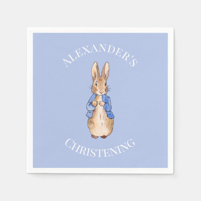 Custom Name Classic bunny rabbit Napkin (Front)
