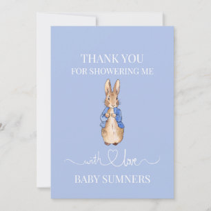 Custom Name Classic bunny rabbit Thank You Card