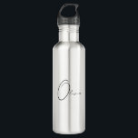 Custom Name Classy Simple Elegant Monogram  710 Ml Water Bottle<br><div class="desc">Elevate your hydration experience with our Personalised Classy Simple Elegant Monogram water bottle. This modern and minimalist water bottle is designed for those who appreciate the finer things in life. Featuring your unique monogram, it adds a personal touch to your daily rituals. Whether at home or in the office or...</div>