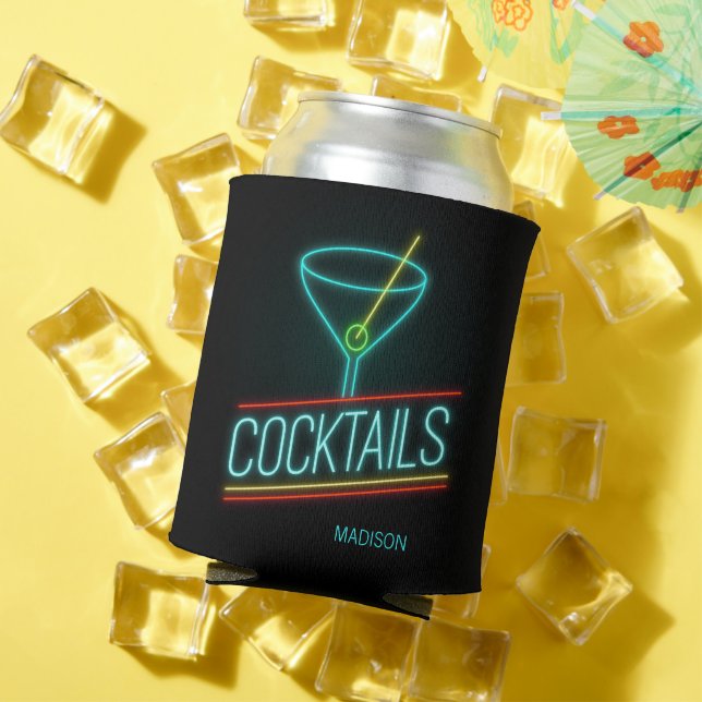 Custom name COCTAILS Can Cooler (In Situ Summer)