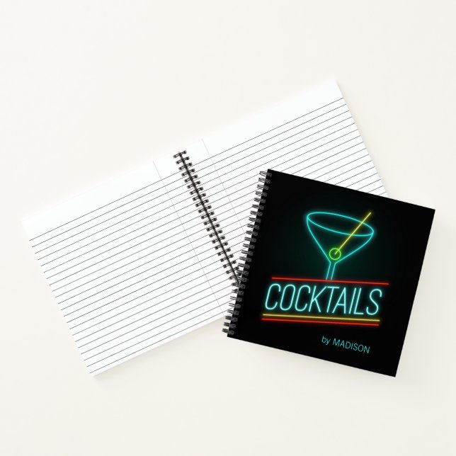 Custom name COCTAILS Notebook (Inside)