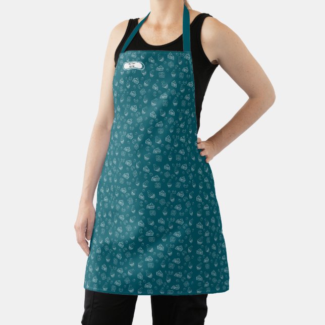 Custom Name Coffee Shop Cafe Pastries Cake Apron (Insitu)
