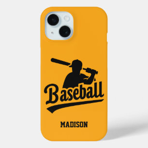 Custom Name & Color Baseball iPhone 15 Case