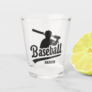 Custom Name & Color Baseball Player Shot Glass