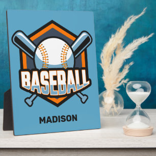 Custom Name & Colour Baseball Plaque
