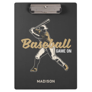Custom Name & Colour Baseball Player Clipboard