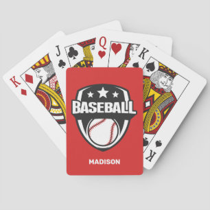 Custom Name & Colour Baseball Playing Cards