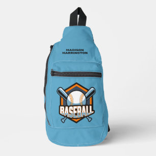 Custom Name & Colour Baseball Sling Bag