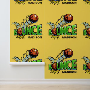 Custom name & colour BOUNCE Basketball Wallpaper