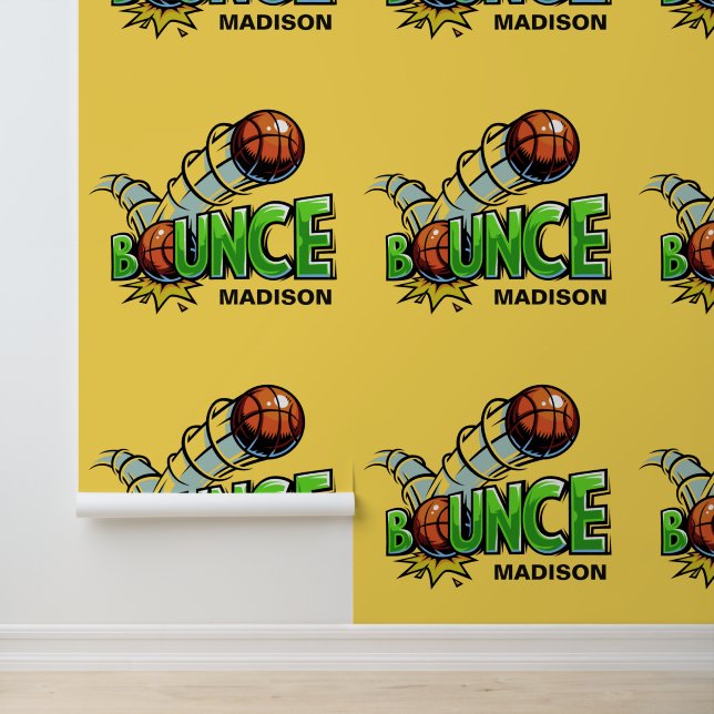 Custom name & colour BOUNCE Basketball Wallpaper (Application)