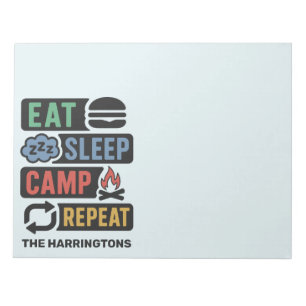 Custom Name & Colour Camping Notepad