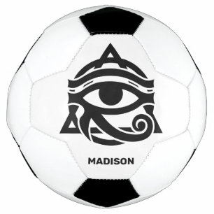 Custom Name & Colour Eye of Horus Soccer Ball