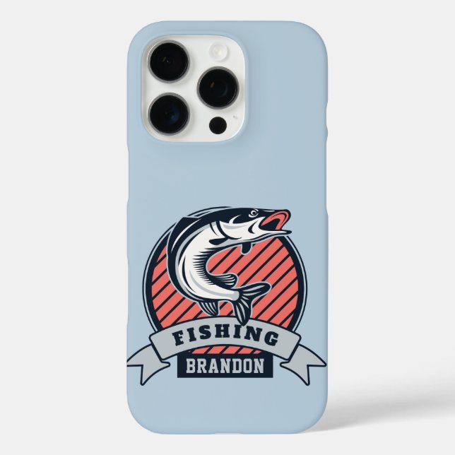 Custom name & colour Fisher phone cases (Back)