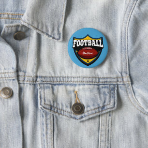 Custom name & colour Football Logo buttons