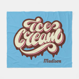 Custom name & colour Ice Cream blankets