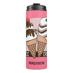 Custom name & colour Ice Cream Lover tumbler