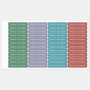 Custom name & colour labels
