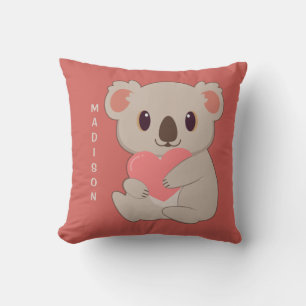 Custom Name & Colour Love Koala Cushion