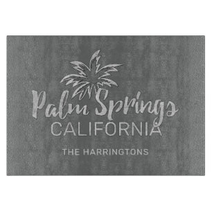Custom Name & Colour Palm Springs California Cutting Board