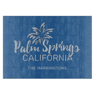 Custom Name & Colour Palm Springs California Cutting Board