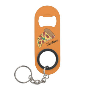 Custom Name & Colour Pizza Slice bottle opener