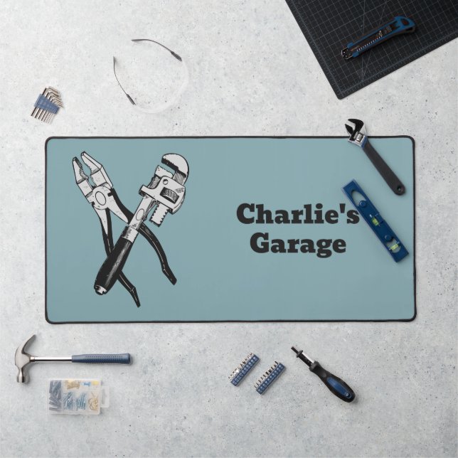 Custom name & colour TOOLS Desk Mat (Workstation)