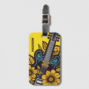 Custom Name & Colour Ukulele Luggage Tag