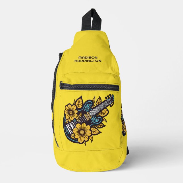 Custom Name & Colour Ukulele Sling Bag (Front)