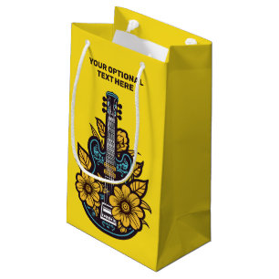Custom Name & Colour Ukulele Small Gift Bag