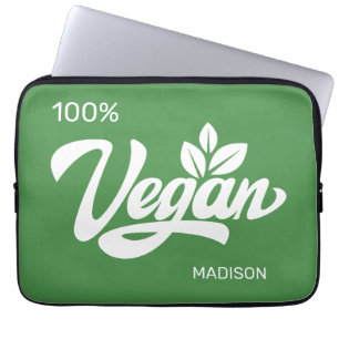 Custom Name & Colour Vegan Laptop Sleeve
