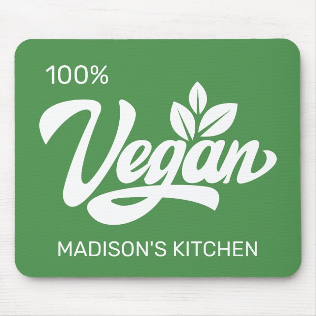 Custom Name & Colour Vegan Mouse Pad (Front)