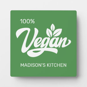 Custom Name & Colour Vegan Plaque