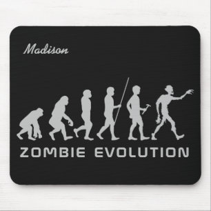 Custom name & colour Zombie Evolution mousepad