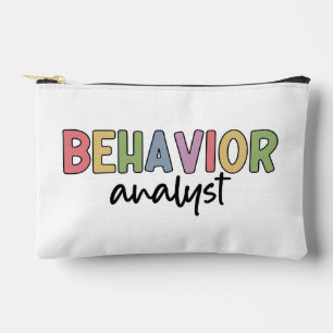 Custom Name Colourful Behaviour Analyst Accessory Pouch