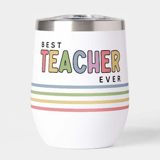 Custom Name Colourful Teacher Appreciation Gifts (Front)